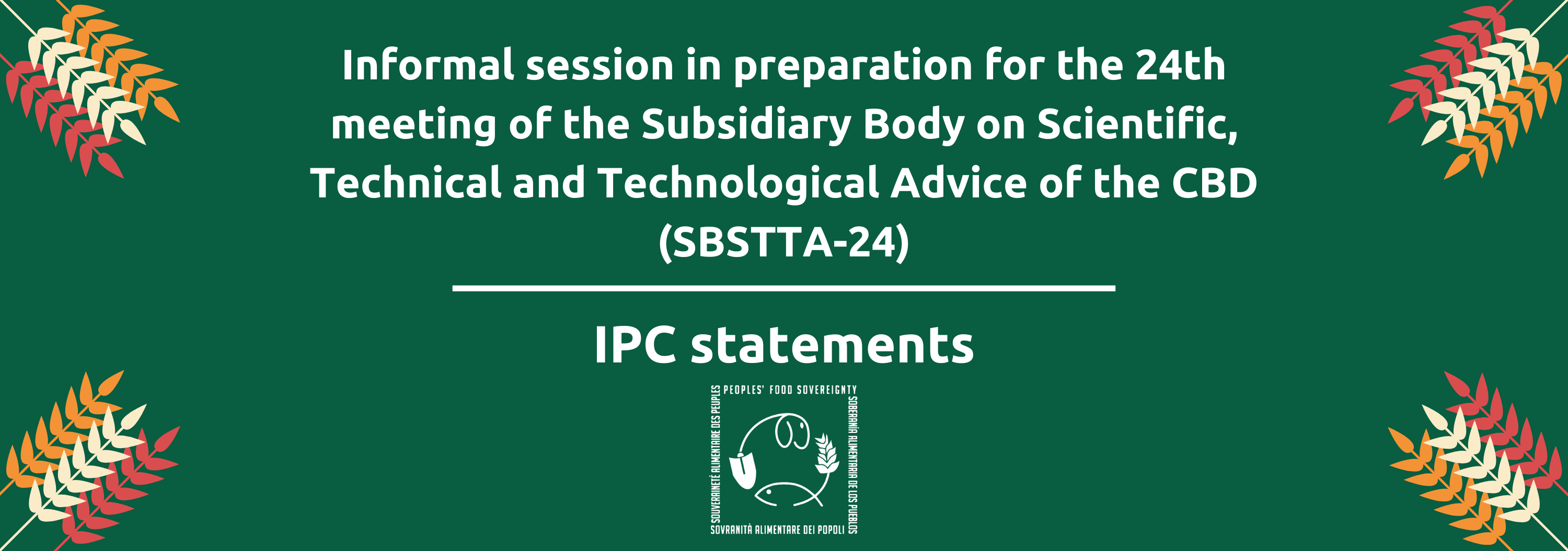 informal-session-in-preparations-of-the-twenty-fourth-meeting-of-the-subsidiary-body-on-scientific-technical-and-technological-advice-of-the-cbd-sbstta-24